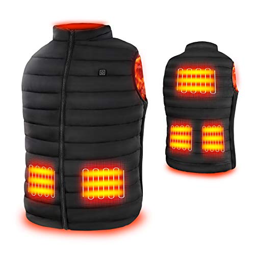 Rrtizan Chaleco con Calefacción Eléctrica USB, Chaqueta con 3 Niveles de Temperatura, Chalecos de Invierno Cálidos para Caza, Exteriores, Senderismo, Camping (Sin Batería) Rrtizan Chaleco con Calefacción Eléctrica USB, Chaqueta con 3 Niveles de Temperatura, Chalecos de Invierno Cálidos para Caza, Exteriores, Senderismo, Camping (Sin Batería)