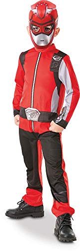 Rubies Disfraz oficial de Power Rangers, Beast Morphers – Disfraz clásico de Ranger rojo para niños grande, 7-8 años Rubies Disfraz oficial de Power Rangers, Beast Morphers – Disfraz clásico de Ranger rojo para niños grande, 7-8 años