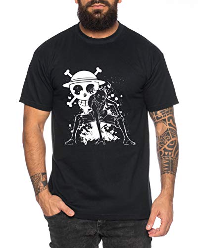 Ruffy Angry Gear Zoro One Manga Camiseta 2 Luffy de Hombre Anime Piece, Farbe2:Negro, Größe2:Medium Ruffy Angry Gear Zoro One Manga Camiseta 2 Luffy de Hombre Anime Piece, Farbe2:Negro, Größe2:Medium