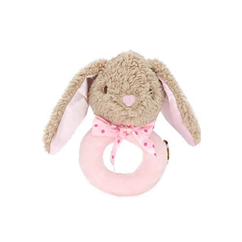 runfon Baby de pädagogische Peluche Juguete Sonajero Sonajeros un color rosa conejo de Efectuando Premium material