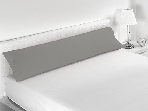 SABANALIA Combina - Funda de Almohada (Disponible en Varios tamaños y Colores), Cama 150-170 x 45, Gris