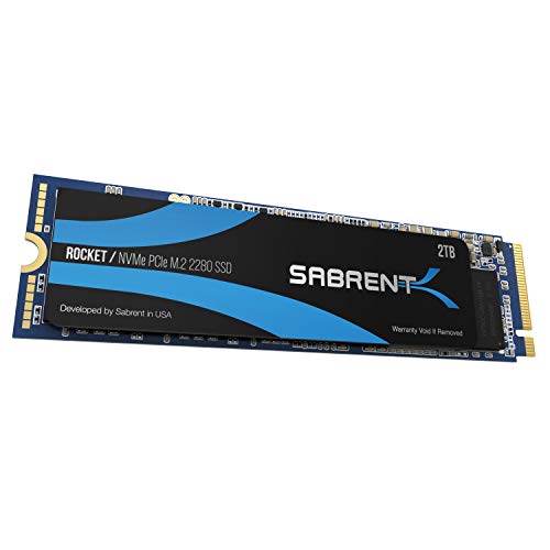 Sabrent 2TB Rocket NVMe PCIe M.2 2280 SSD Interno Unidad de Estado sólido de Alto Rendimiento (SB-ROCKET-2TB) Sabrent 2TB Rocket NVMe PCIe M.2 2280 SSD Interno Unidad de Estado sólido de Alto Rendimiento (SB-ROCKET-2TB)
