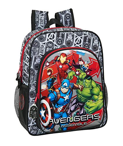 safta 612079640 Mochila Junior Niña Adaptable Carro Avengers, Multicolor