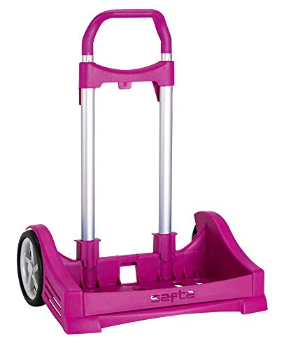 Safta Carro EVOLUTION Para Mochilas Escolares, Plegable, Ligero y Resistente, 400x280x850mm, Fucsia Safta Carro EVOLUTION Para Mochilas Escolares, Plegable, Ligero y Resistente, 400x280x850mm, Fucsia