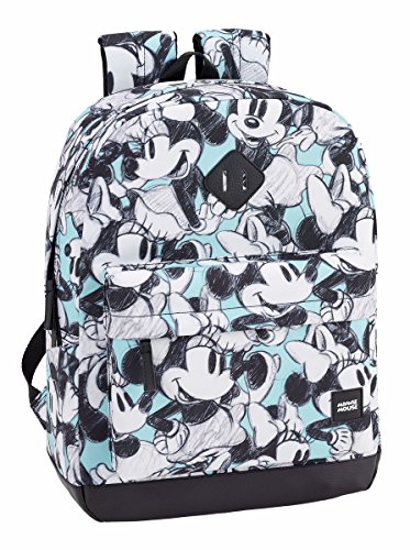 Safta - Mochilas de Minnie o Mickie Mouse de Varios tamaños (Minnie Mouse Junior, 320x140x430mm)