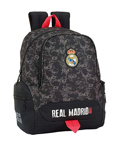Safta Real Madrid Mochila Infantil, 43 cm, Negro Safta Real Madrid Mochila Infantil, 43 cm, Negro