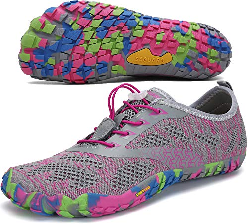 SAGUARO Mujer Zapatillas de Training Yoga Entrenamiento Gym Interior Transpirables Zapatos Correr Barefoot Resistentes Comodas Zapatos Gimnasio Asfalto Playa Agua Exterior(034 Rosa, 40 EU) SAGUARO Mujer Zapatillas de Training Yoga Entrenamiento Gym Interior Transpirables Zapatos Correr Barefoot Resistentes Comodas Zapatos Gimnasio Asfalto Playa Agua Exterior(034 Rosa, 40 EU)