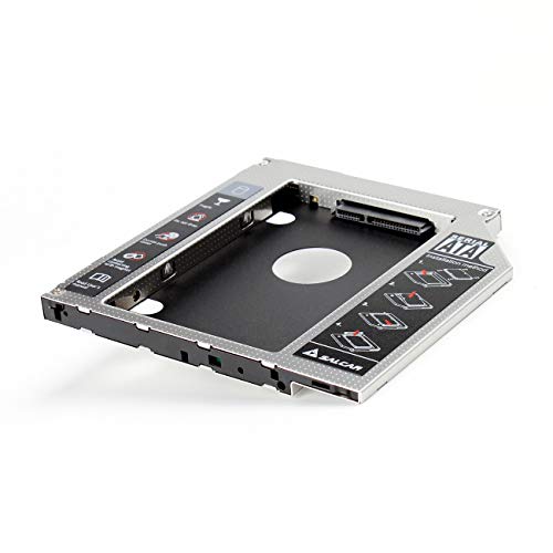 Salcar - 2.HDD SATA-SATA 3.0 (SATA I II III) Bahía de Disco Duro 2nd ODD SSD Hard Drive Caddy 9,5mm Universal portátil de CD/DVD-ROM para Notebooks sustituye SuperDrive Salcar - 2.HDD SATA-SATA 3.0 (SATA I II III) Bahía de Disco Duro 2nd ODD SSD Hard Drive Caddy 9,5mm Universal portátil de CD/DVD-ROM para Notebooks sustituye SuperDrive
