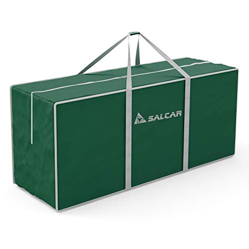 SALCAR Bolsa de Almacenamiento Grande para árbol de Navidad, 130 x 40 x 50 cm. Bolsa de Almacenamiento de Viaje de Gran tamaño,usada para almacenar árboles de Navidad, Ropa, Juguetes - Verde