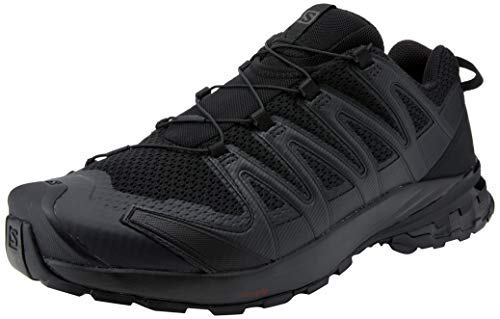 SALOMON Calzado Bajo XA Pro 3D v8 Wide, Zapatillas de Trail Running Hombre, Black/Black, 44 2/3 EU