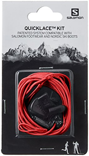 Salomon QUICKLACE KIT L32667400 Set de Cordones, Unisex, Rojo