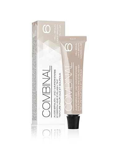 Salon System - Tinte para cejas y pestañas, color marrón claro, 15 ml. Salon System - Tinte para cejas y pestañas, color marrón claro, 15 ml.