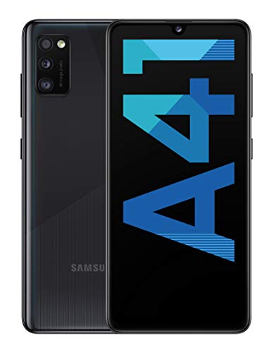 Samsung Galaxy A41 - Smartphone 6.1" Super AMOLED (4GB RAM, 64GB ROM), Negro [Versión española]