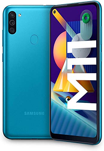 SAMSUNG Galaxy M11 | Smartphone Dual SIM, Pantalla de 6,4"", Cámara 13 MP, 3 GB RAM, 32 GB ROM Ampliables, Batería 5.000 mAh, Android, Color Azul metálico [Versión española]