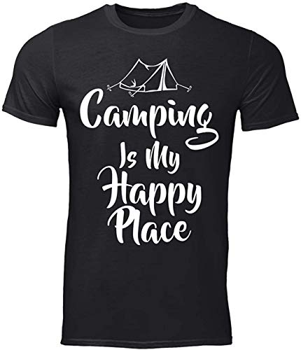sandi Leet Group Camping is My Happy Place Tent Pitching T-Shirt
