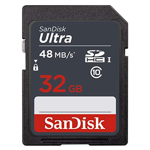 SanDisk SDSDUNB-032G-GN3IN Ultra Tarjeta de Memoria SDHC de 32 GB (hasta 48 MB/s, Clase 10) Negro
