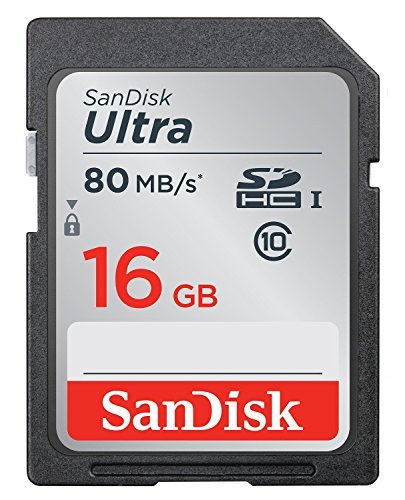 SanDisk SDSDUNC-016G-GZFIN Ultra Tarjeta de memoria SDHC de 16 GB (hasta 80 MB/s, Clase 10 FFP)