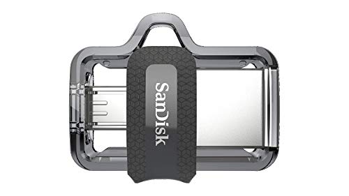 SanDisk Ultra Dual m3.0 - Unidad Dual con conector micro-USB en un extremo y un conector USB 3.0, 128 GB