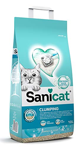 Sanicat clumping + marseille soup 10L, azul Sanicat clumping + marseille soup 10L, azul