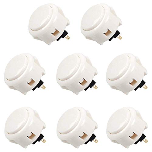 Sanwa 8 piezas OBSF-30 blanco OEM Arcade pulsadores (Mad Catz SF4 Tournament Joystick compatible) Sanwa OBSF-30 30 mm pulsadores (blanco) para Arcade Joystick consola de juegos Sanwa 8 piezas OBSF-30 blanco OEM Arcade pulsadores (Mad Catz SF4 Tournament Joystick compatible) Sanwa OBSF-30 30 mm pulsadores (blanco) para Arcade Joystick consola de juegos