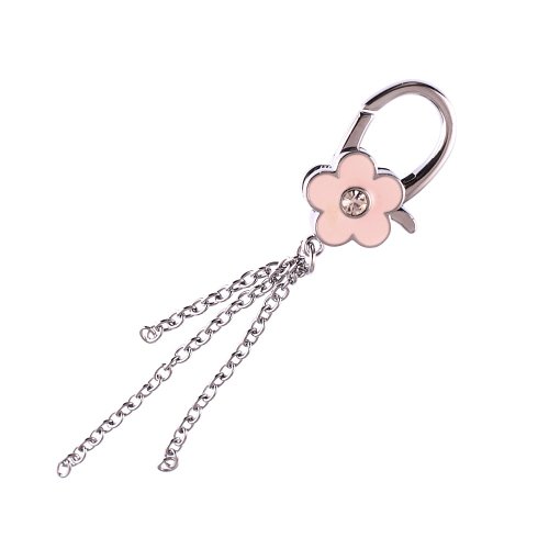 SC Crystal - Joyas de bolso para mujer - Totalmente de metal rodiado - Color rosa - Dimensiones: 11 cm (+ 2 cm de extensión)