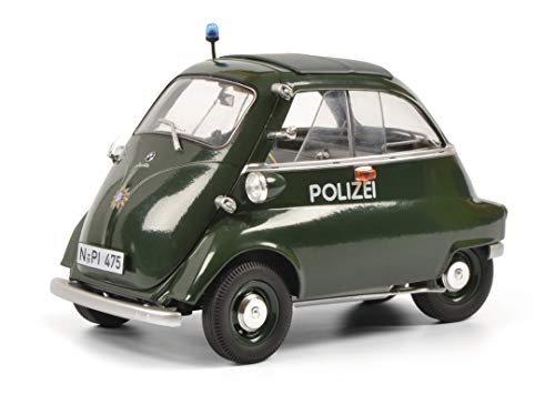 Schuco- Coche de policía BMW Isetta Escala 1:18, edición Limitada, Verde (450041200)