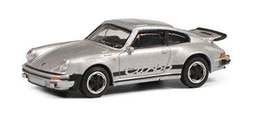 Schuco Porsche 911, 3.0 Turbo, Escala 1:64, Plateado (452022400)