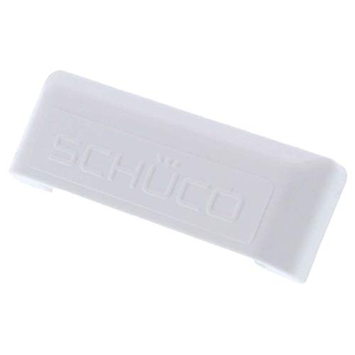 SCHÜCO - Tapas para ranuras de agua, color blanco, 25 unidades. SCHÜCO - Tapas para ranuras de agua, color blanco, 25 unidades.