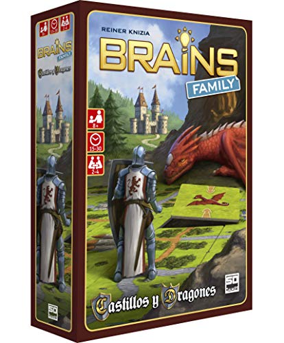 SD GAMES- Brains Family: Castillos y Dragones, Multicolor (SDGBRAINS04)
