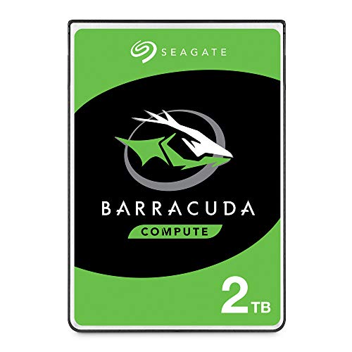 Seagate BarraCuda, 2TB, Disco duro interno, HDD, 2,5 in, SATA 6 Gb/s, 5400 r.p.m., caché de 128 MB para ordenador portátil y PC (ST2000LM015)