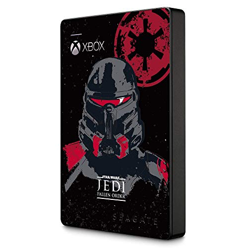 Seagate Game Drive para Xbox, Unidad de Disco Duro Externa de 2 TB, HDD portátil, diseñada para Xbox One (Edición Especial Jedi), y 2 años de servicios Rescue (STEA2000426)