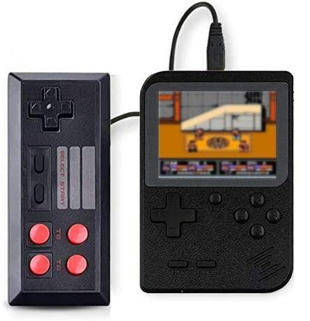 SeeKool Consola de Juegos Portátil, 3 Pulgadas 400 Consolas de Juegos de Mano Retro FC, Recargable Game Player Consola de Juegos Clásica Soporte Dos Jugadores, Regalo de Cumpleaños para los Niños