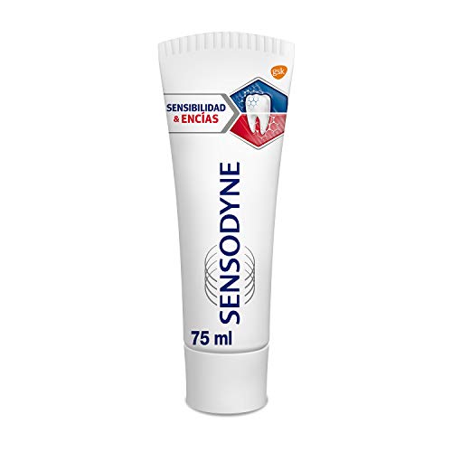Sensodyne Sensibilidad & Encías - Pasta de Dientes con Flúor para Aliviar la Sensibilidad Dental y Potenciar la Salud de las Encías - 75 ml