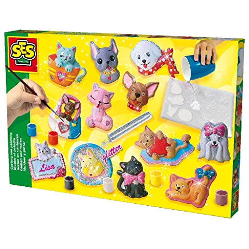 SES Moldea y Pinta Gatos y Perros, Multicolor (01154) SES Moldea y Pinta Gatos y Perros, Multicolor (01154)