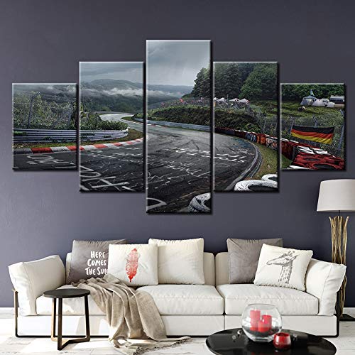 SFXYJ 5 Piezas de Arte de Pared - Impresión Lienzo Pintura - Cartel de Nurburgring Rally Road Impresión de Lienzo - Wall Sticker Paintings - HD Escena Pared Arte Pintura,A,30×40x2+30×60x2+30x80×1 SFXYJ 5 Piezas de Arte de Pared - Impresión Lienzo Pintura - Cartel de Nurburgring Rally Road Impresión de Lienzo - Wall Sticker Paintings - HD Escena Pared Arte Pintura,A,30×40x2+30×60x2+30x80×1