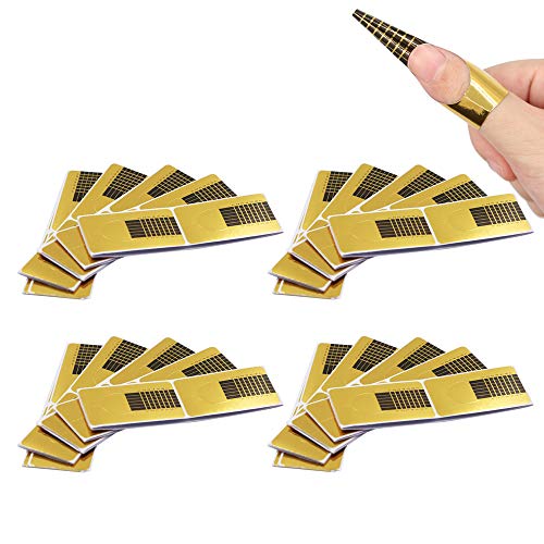 ShengRuHai Moldes Uñas Guías Extensión Pegatinas Formas Para UV Gel pegatinas de uñas soporte de papel oro Bandeja de papel de manicura 200 Hojas ShengRuHai Moldes Uñas Guías Extensión Pegatinas Formas Para UV Gel pegatinas de uñas soporte de papel oro Bandeja de papel de manicura 200 Hojas