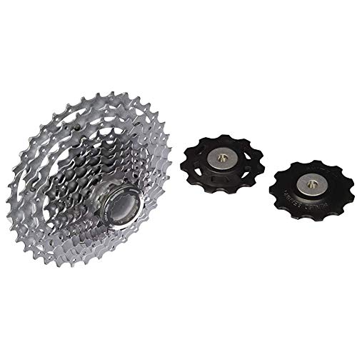 SHIMANO Deore XT CSM77110136 - Cassette de piñones, 10 Velocidades + RD-M786 M773 Juego Desplazante + Conjunto de Rodillos Guía, Negro, Talla Única SHIMANO Deore XT CSM77110136 - Cassette de piñones, 10 Velocidades + RD-M786 M773 Juego Desplazante + Conjunto de Rodillos Guía, Negro, Talla Única