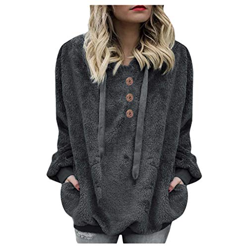 SHOBDW Liquidación Venta Mujer Sudadera con Capucha Suelta Tallas Grandes Jersey de Mujer Jersey otoño Invierno Manga Larga Remata Abrigo cálido (S, T-Gris) SHOBDW Liquidación Venta Mujer Sudadera con Capucha Suelta Tallas Grandes Jersey de Mujer Jersey otoño Invierno Manga Larga Remata Abrigo cálido (S, T-Gris)