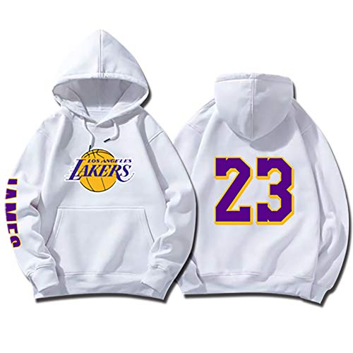 SHPP Los Angeles Lakers Lebron James # 23 Jersey de Baloncesto Retro Uniforme de Baloncesto Tops Unisex Sudadera con Capucha-White-M SHPP Los Angeles Lakers Lebron James # 23 Jersey de Baloncesto Retro Uniforme de Baloncesto Tops Unisex Sudadera con Capucha-White-M