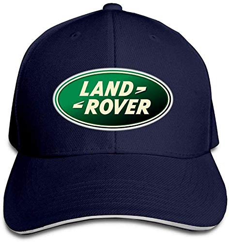 SHUIFENG66 Land Rover Logo Adjustable Snapback Peaked Cap Baseball Hats Navy,Sombreros y Gorras