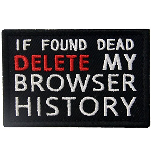 Si se encuentra muerto, elimine el historial de mi navegador Broche Bordado de Gancho y Parche de Gancho y bucle de cierre