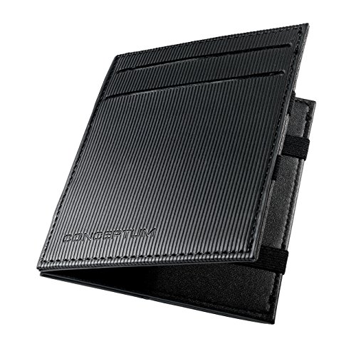 SIGEL CO902 Conceptum Cartera, "Magic Wallet", protección RFID y NFC, negro