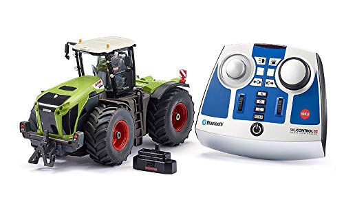 Siku 6794, Claas Xerion 5000 TRAC VC Tractor, Verde, Metal y plástico, 1:32, Control Remoto, Incluye Control Remoto por Bluetooth, Control Mediante aplicación Posible