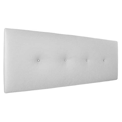 Silcar Home | Cabecero Cama tapizado en Polipiel Modelo Silvi | Medidas 90cm, 105cm, 115cm, 145cm o 160cm, Acolchado, Transporte Incluido, Anclajes Incluidos. (Blanco, 115) Silcar Home | Cabecero Cama tapizado en Polipiel Modelo Silvi | Medidas 90cm, 105cm, 115cm, 145cm o 160cm, Acolchado, Transporte Incluido, Anclajes Incluidos. (Blanco, 115)