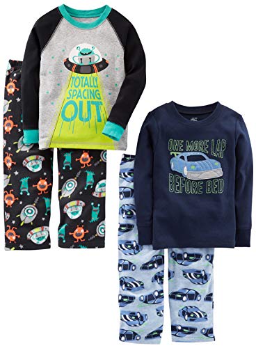 Simple Joys by Carter's Infant-and-Toddler-Pajama-Sets, Racer Cars/Space, 4T