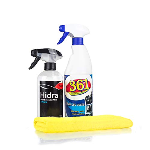 Sisbrill Kit de Limpieza Interior Sislim - Limpia y Acondiciona Salpicadero, Piel, Asientos Tela - Acabado Mate & Natural Sisbrill Kit de Limpieza Interior Sislim - Limpia y Acondiciona Salpicadero, Piel, Asientos Tela - Acabado Mate & Natural