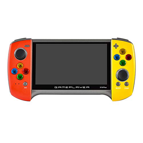 SIWEI Consola de videojuegos portátil, Consola de juegos portátil, Game-pad X19 Plus Consola de juegos retro portátil Pantalla grande de 5.1 pulgadas 8G Construido en 10,000 juegos SIWEI Consola de videojuegos portátil, Consola de juegos portátil, Game-pad X19 Plus Consola de juegos retro portátil Pantalla grande de 5.1 pulgadas 8G Construido en 10,000 juegos