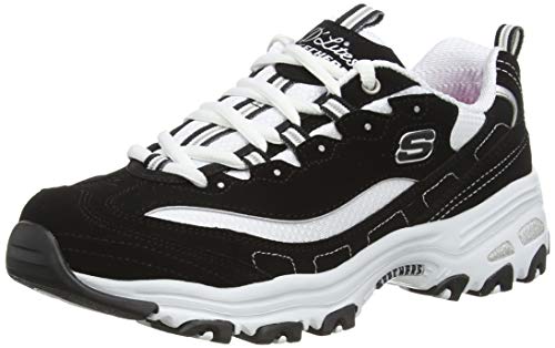 Skechers D'Lites-Biggest Fan, Zapatillas Mujer, Negro (BKW Black Trubuck/Mesh/Trim), 41 EU Skechers D'Lites-Biggest Fan, Zapatillas Mujer, Negro (BKW Black Trubuck/Mesh/Trim), 41 EU