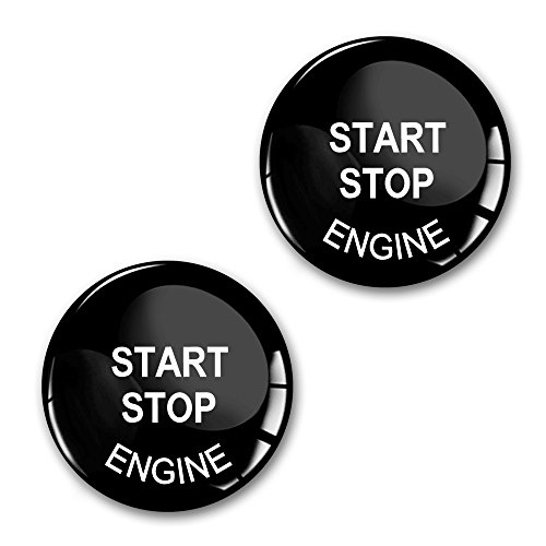 SkinoEu® 2 x 22.9mm 3D Gel Silicona Stickers Pegatinas Botón Interruptor Motor del Comienzo Start Stop Adhesivo Autos Coches De Parada De Arranque KS 29