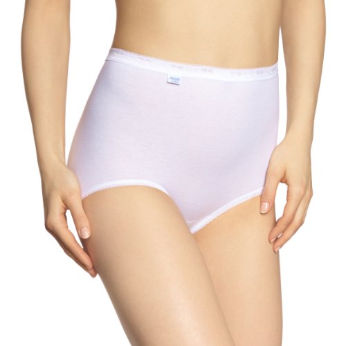 Sloggi Basic Maxi, Bragas para Mujer, Blanco, 50, Pack de 2